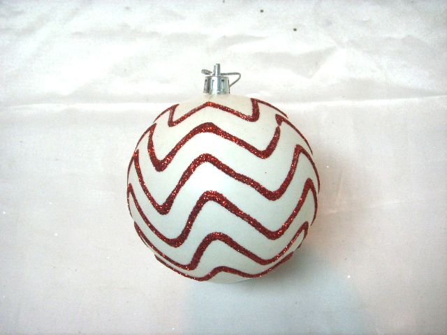 4715872473826-8cm3入白底紅紋聖誕球