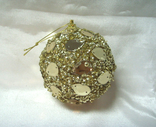 4715872476384-閃耀亮片聖誕球-金12入8cm