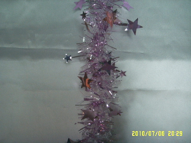 4711542839923-9呎星星造型金蔥條-淡粉色