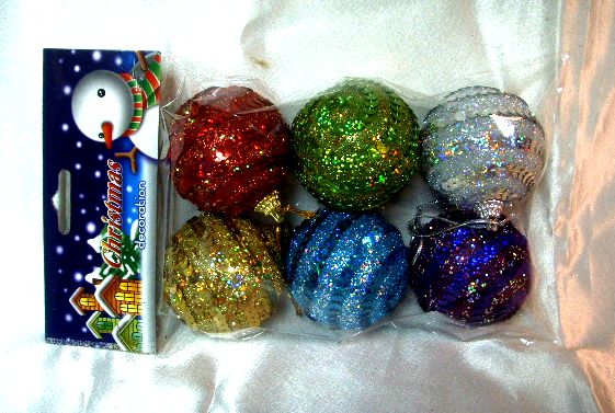 4717622272550-6入60mm多彩亮片聖誕球