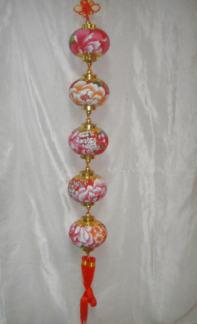 4715872477381-牡丹花布五燈籠串