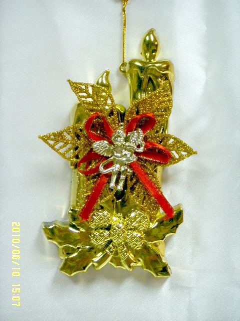 4711542830883電鍍聖誕蠟燭吊飾