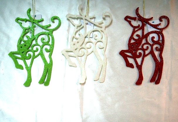 4717622272710彩蔥泡棉麋鹿吊飾