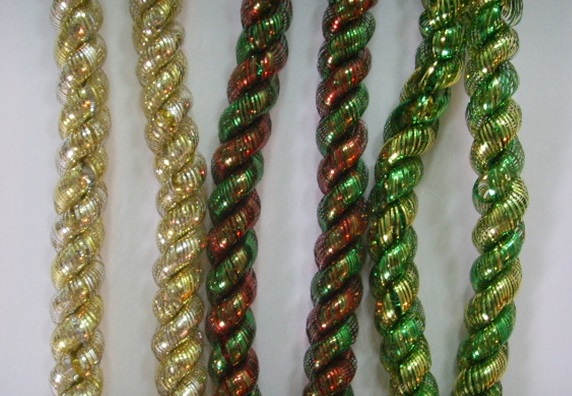 4711542833600-9呎雙色繩金蔥條(金銀紅綠)