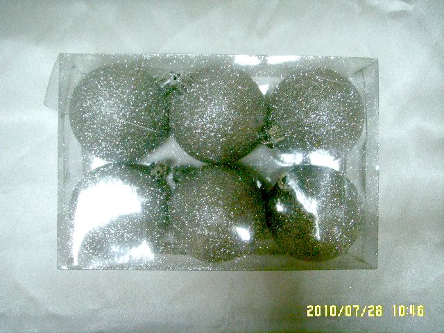 4711542839404-6入60mm銀粉聖誕球