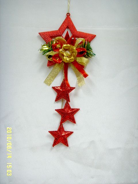 4711542839664金紅聖誕吊飾-紅