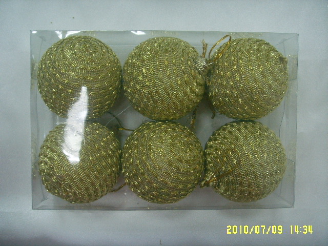 4711542830043-6入60mm金線聖誕球