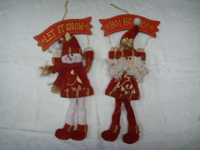 4711542837530-立體金紅聖誕門飾