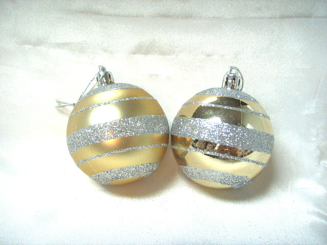 4715872476360-金底銀紋聖誕球-6入8cm