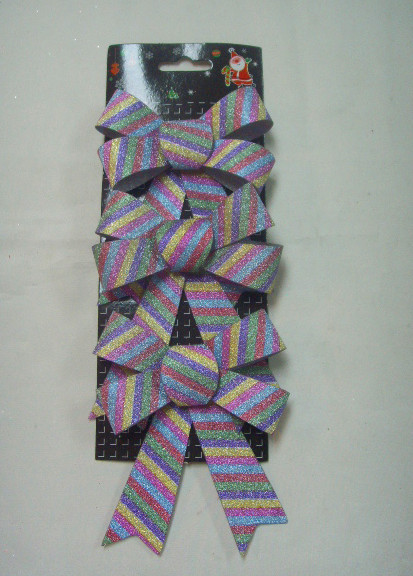 4715872476565-2入七彩蝴蝶結吊飾