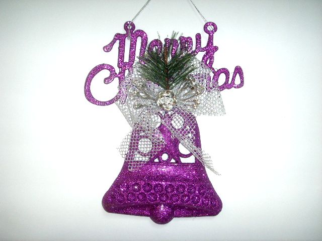 4717622277432紫蔥聖誕字+鐘吊飾