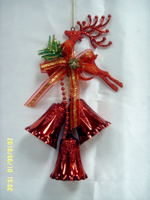 4711542830203麋鹿三鐘吊飾-金紅