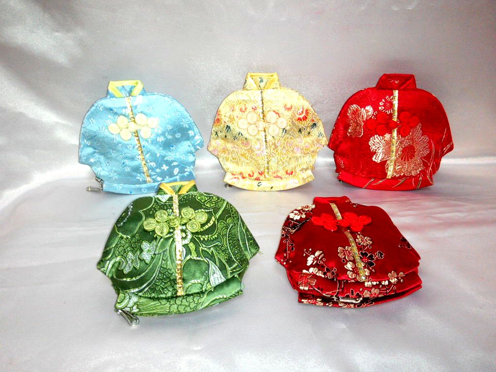 絲綢小棉襖零錢包