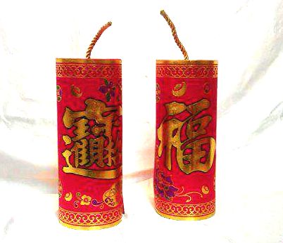 12吋彩蔥絲綢座炮