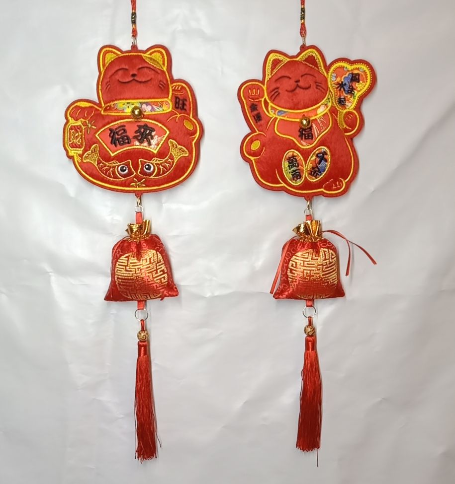 4711075070145招財貓福來吊飾+錢袋