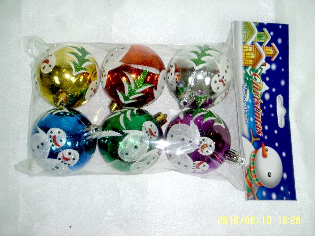 4711542830654-6入60mm雪人圖騰聖誕球
