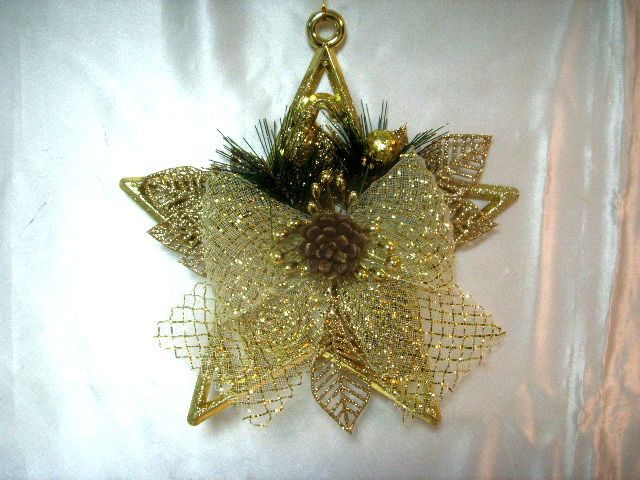 4717622272475網紗蝴蝶結五角星吊飾