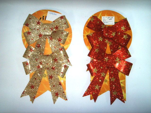 4717622277500-2入金蔥星蝴蝶結吊飾