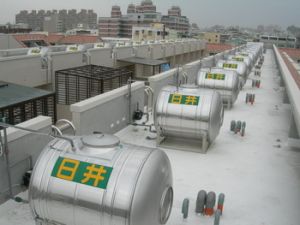 建築工地水塔實景