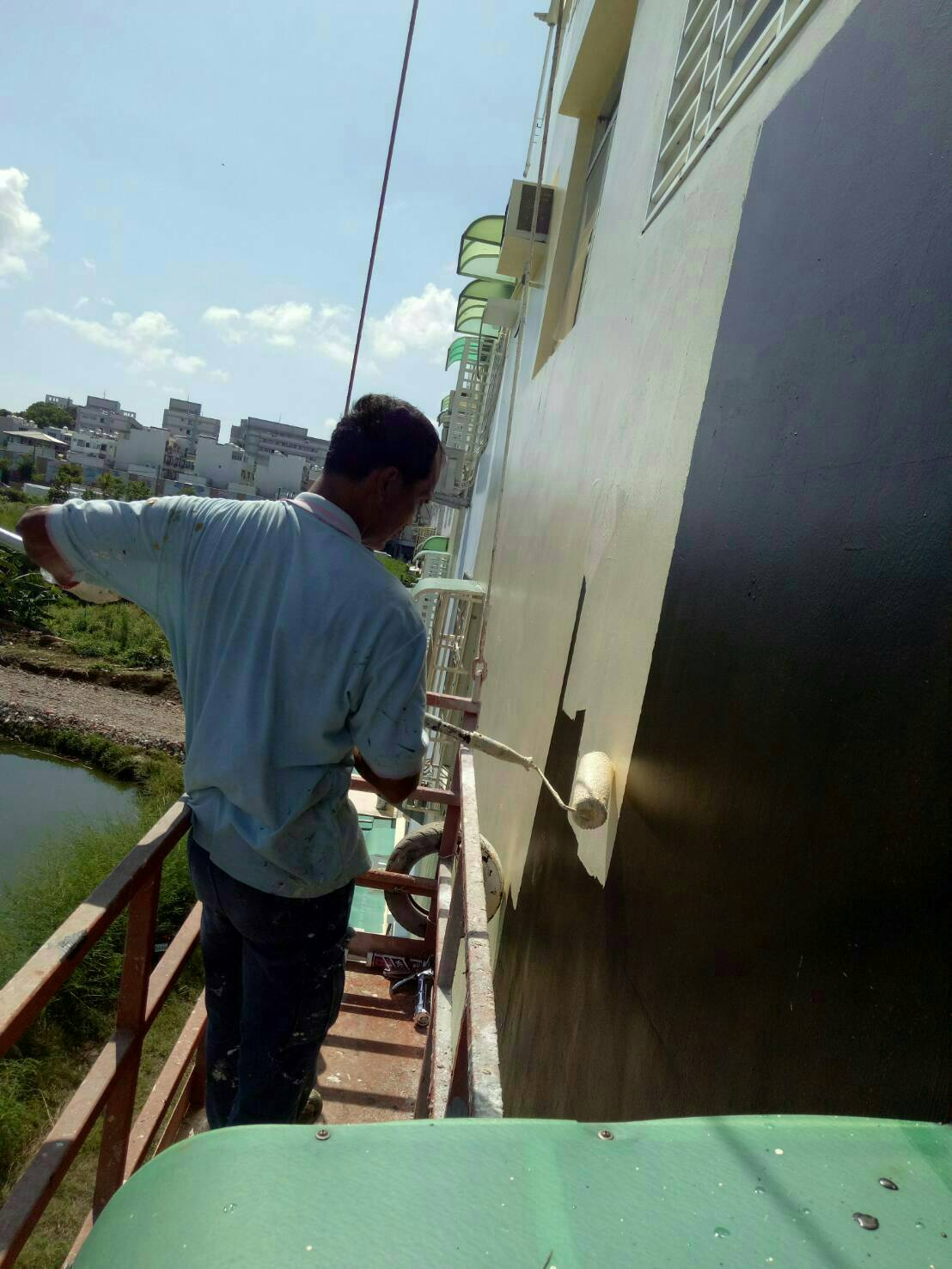 外牆防水施工前中後