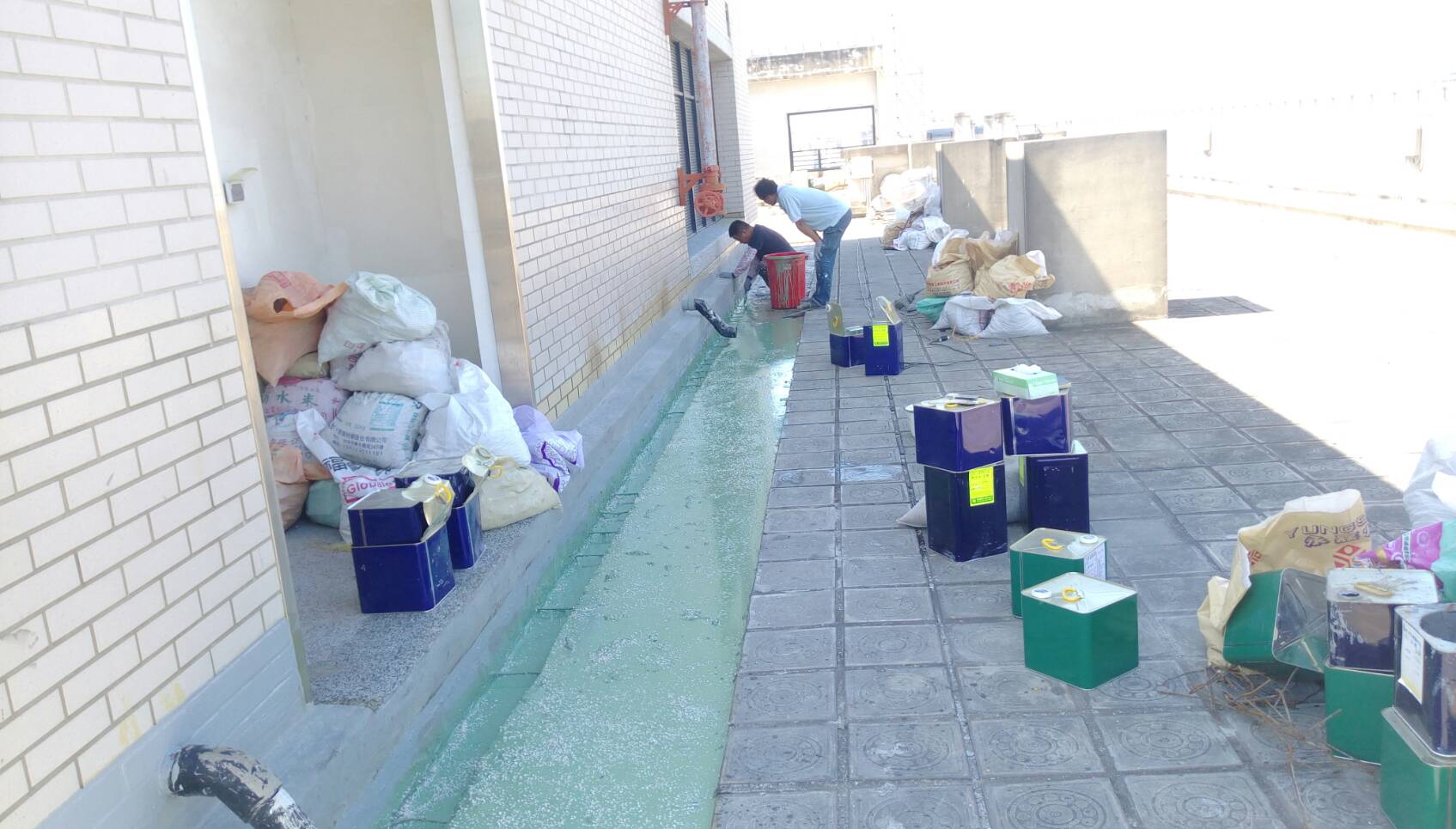 屋頂抓漏施工前中後照片&nbsp;