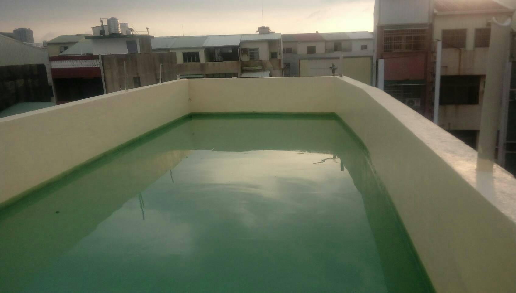 屋頂PU防水施工前中後照片&nbsp;