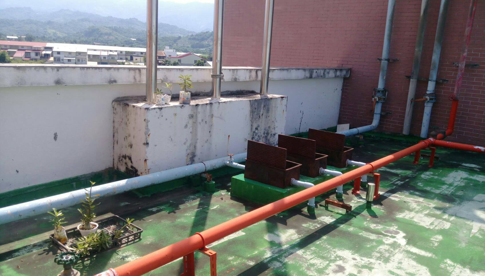 屋頂防水施工前中後