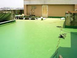 屋頂水性防水-施工中