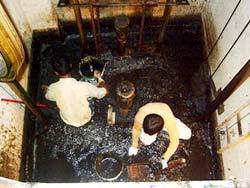 地下室機坑滲水-施工中