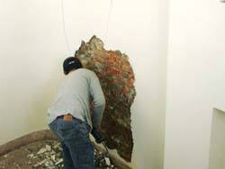 壁癌打除-施工中