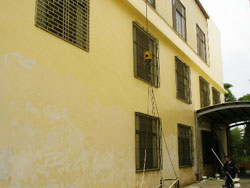 廠房外牆防水-施工中