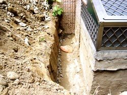 中庭花園漏水處理-施工前