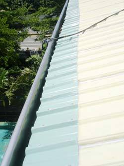 彩色鋼板腐蝕漏水補強-施工後