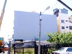 外牆防水彈性塗料-施工中