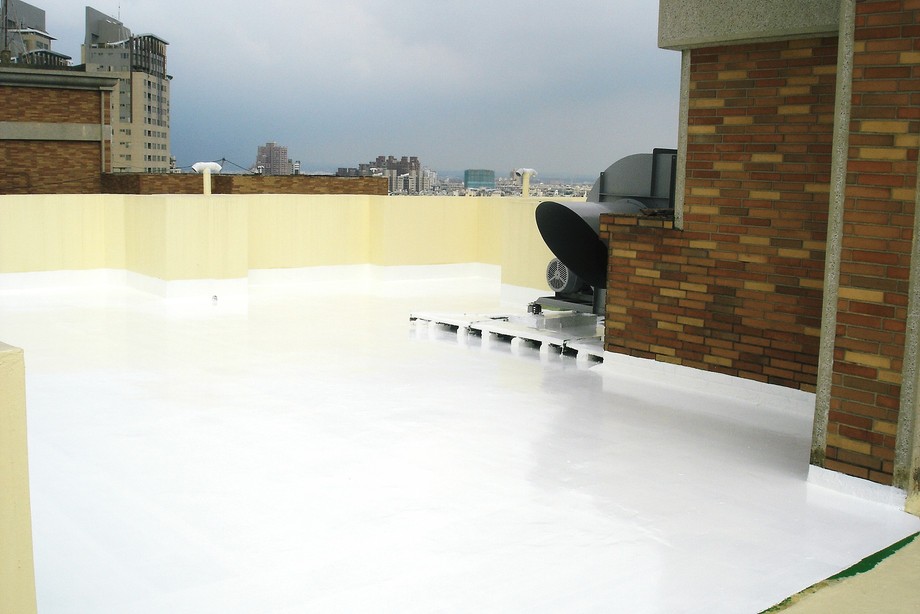 林森路PU防水施工後