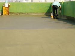 屋頂第五層防水完成後