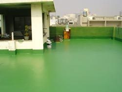 屋頂第六層面漆完成後