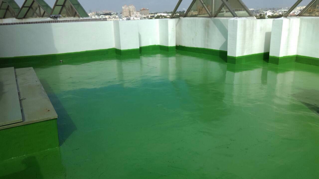 大樓屋頂PU防水工程-PU中塗