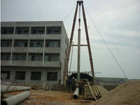 建築工程鑿井作業01