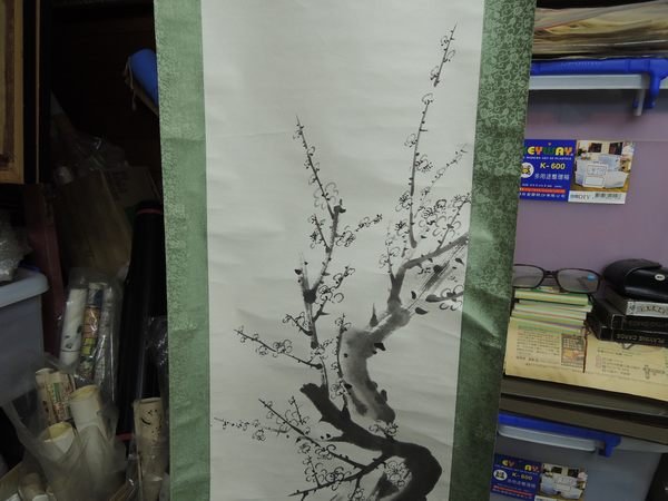 黃海泉(墨梅)，水墨畫作品