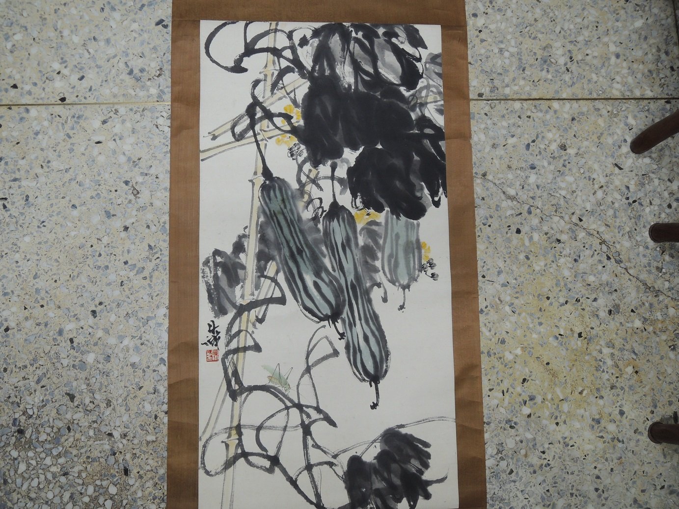 陳丹誠,花蟲,水墨畫作品