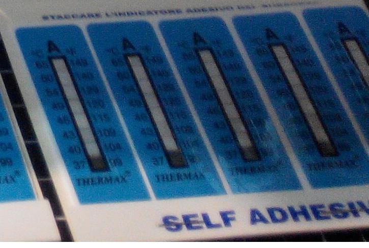 變色後的溫度貼紙-海山儀器