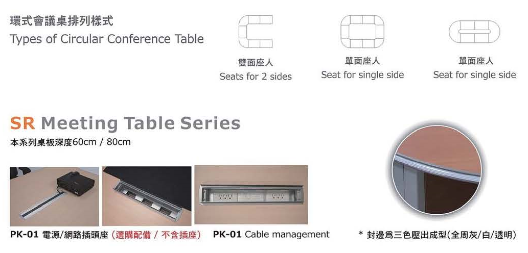 環式會議桌排列樣式
