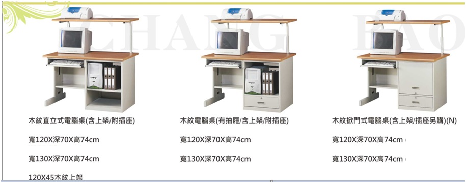 木紋電腦桌系列