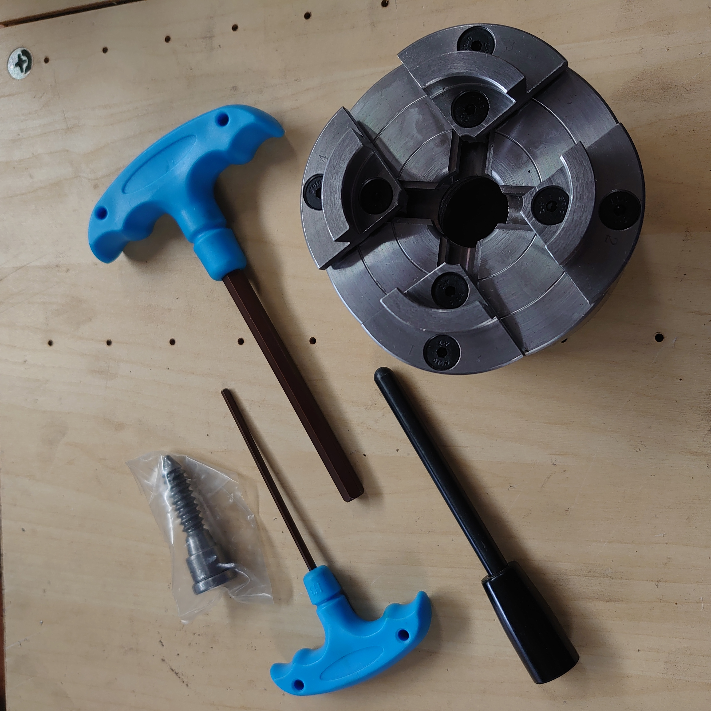 全新四爪同動型木工夾頭4吋版型KA型