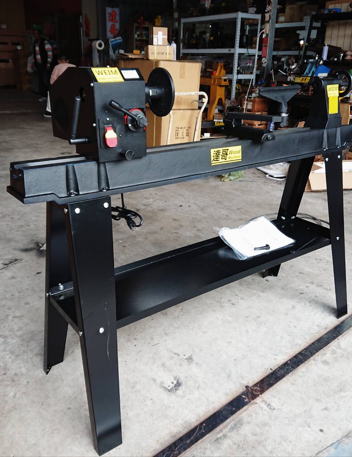 配HSS木工6支車刀組+四爪同動夾頭