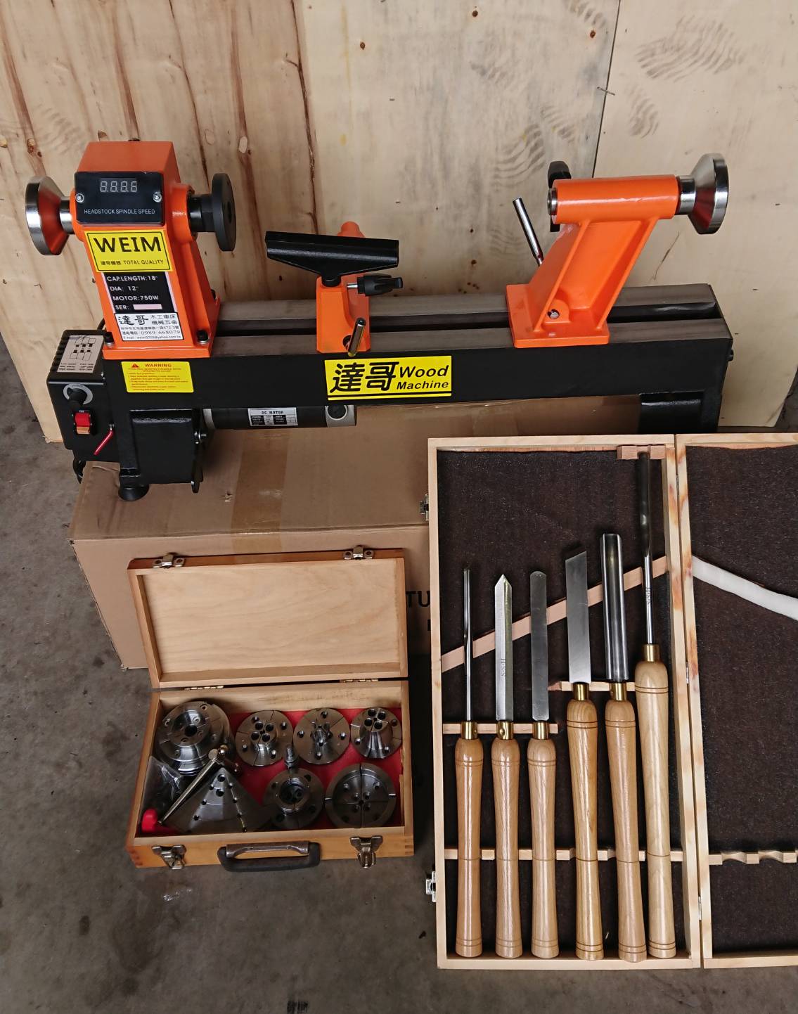 4MA精配夾爪套裝組+6支HSS車刀