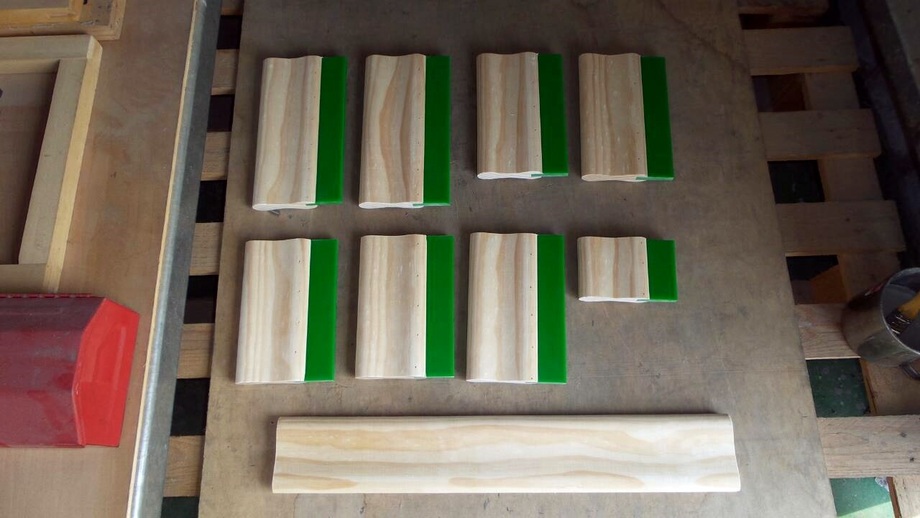 網印製版資材-網印刮刀-木框、刮刀柄製造