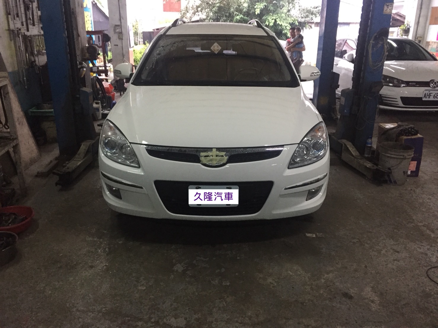 現代汽車遇到救星-完工交車-久隆汽車修理廠