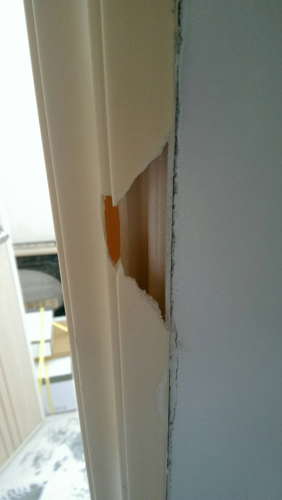 浴室塑鋼門修補